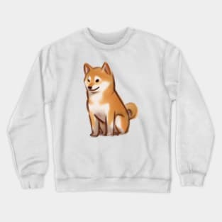 Cute Shiba Inu Drawing Crewneck Sweatshirt